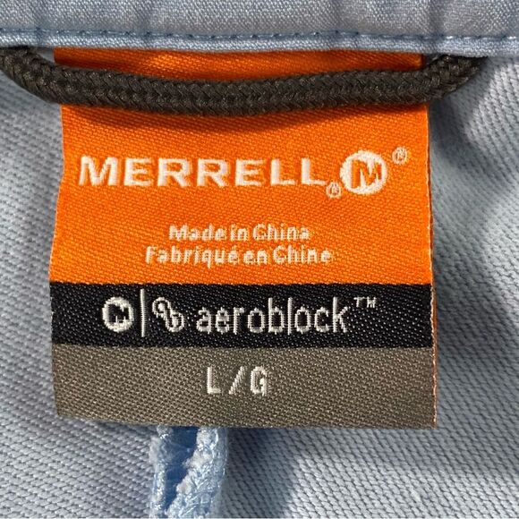 Merrell Womens Blue/White Full Zip Performance Jacket Size LG - Picture 9 of 11